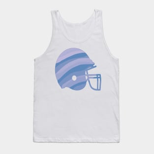 Blue Stripped Helmet Tank Top